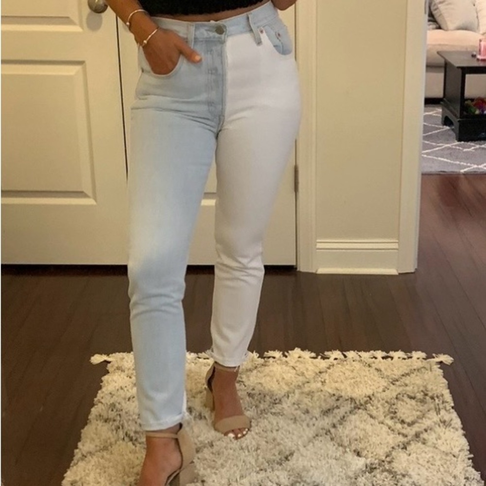 Levi’s 501 High Rise Two Faced Jeans